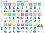 Larsen Memo Puzzle Impara A Leggere - L'alfabeto Con Immagini, 52 Pezzi.