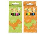 Matite Colorate Dino 9 Cm Legno 6 Pezzi
