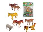 8 Speelgoed Animali Da Fattoria Asino Cavallo Cane Pecora Capra Si Adatta Agli Animali Schleich Nuovo