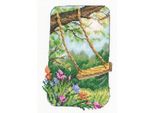 Rto Set Punto Croce "Il Vecchio Giardino Della Nonna"", Schema Di Conteggio, 12X17,5Cm C345"