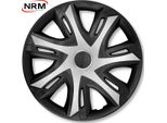 Copricerchi Per Cerchi In Acciaio Set Di 4 Coprimozzi Bicolore Per Auto Adatto Alla Maggior Parte Delle Marche E Dei Cerchi Plastica Abs Argento / Nero 15