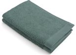 Walra Asciugamano Per Ospiti In Cotone Rifatto Verde Scuro - 2X 30X50 Cm