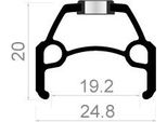 Rodi Rim Connect 28 29 622 X 19C Alluminio 36 Fori 14G Argento