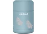 Miniland Food Thermy Palms.Contenitore Isolato Da 600 Ml Per Alimenti Per Bambini E Alimenti Solidi, In Acciaio Di Alta Qualità, Blu, 89445