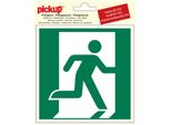 Icona Pickup Vinile 15X15Cm Uscita Di Emergenza A Destra