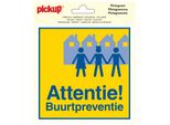 Pittogramma Di Ritiro In Vinile 15X15Cm Attenzione Alla Prevenzione Di Quartiere