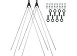 Sks Bluemels Set Di Puntoni Di Ricambio Basic 26/28 Pollici Argento, Compatibile Con Il Sistema Di Sicurezza Asr/V-Stay, Incluso Materiale Di Montaggio, Lunghezza Puntone 365 Mm