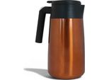 Any Morning Brocca Thermos In Acciaio Inox, Brocca Thermos Sottovuoto, Caffettiera Isolata A Prova Di Perdite, Dispenser Di Bevande Calde E Fredde Con Doppie Pareti, Ritenzione Di Calore Di 12 Ore, 40 Once, Rame