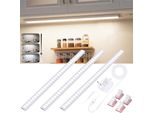 Luce Sotto Il Mobile Da Cucina 30Cm Led Set Di 3, Striscia Led Di Illuminazione Del Mobile Ultrasottile Con Funzione Di Memoria, Luce Del Mobile Per Scaffali E Banco Di Lavoro, Bianco Neutro