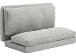 Succebuy Divano Pieghevole, Divano Letto Pieghevole 3 In 1 Con Rivestimento Lavabile, 25D Schiuma Di Memoria Ad Alta Densità, Divano Letto Convertibile, Per Soggiorno, Camera Da Letto, Camera Degli Ospiti, Grigio Chiaro (Intero)