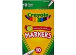 Crayola | Pennarelli A Punta Fine - 10 Colori - Non Tossico - Pennarelli - Materiale Scolastico - Arte Per Bambini