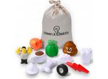 Ideen.Kollektiv Set Di 11 Palline Per La Moderazione: Vari Design Per Il Coaching, Il Team Building E Il Pensiero Creativo Con Sacchetto Di Cotone Di Alta Qualità V.2