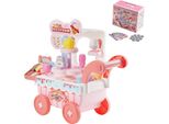 Succebuy Furgoncino Dei Gelati 27 Pezzi Con Effetti Sonori Per Bambini Dai 3 Anni In Su Rosa