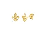 Paar Ohrstecker FIRETTI Schmuck Geschenk Gold 333 Ohrschmuck Fleur de Lys, gold (gelbgoldfarben), Ohrringe, Damen, Gelbgold 333