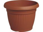 Vaso Da Fiori Similcotto Plastica Terracotta D25X20Cm