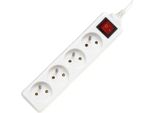 Cavo Di Prolunga Premiumcord 230V 4 Prese Interruttore Bianco 2M