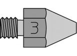 Bocchetta Aspirante Weller Serie Ds, Ø Esterno 2,5 Mm, Ø Interno 1,2 Mm, Ds 113HM T0051353099