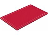 Tagliere Con Scanalatura, Con Piedini, Gn 1/1, Altezza 20 Mm, Rosso