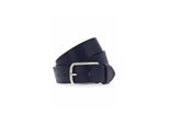 Vanzetti Pelle Cintura Denim Love 35Mm Full Leather Belt W90 Marine Blu