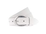 Vanzetti Pelle Cintura Neon Booster 30Mm Full Leather Belt W105 White Bianco