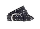 Vanzetti Pelle Cintura Denim Love 30Mm Full Leather Belt W100 Black Nero