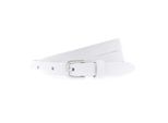 Vanzetti Pelle Cintura Neon Booster 15Mm Full Leather Belt W90 White Bianco
