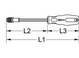 Ks Tools Cacciavite Con Punta Da 1/4" Ergotorqueplus - 159.2145"