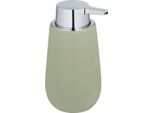 Wenko Dispenser Di Sapone Ricaricabile 320Ml Liquido Badi Verde Lime In Ceramica