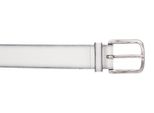 Vanzetti Pelle Cintura Classics 35Mm Belt W95 White Bianco