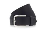 Vanzetti Pelle Cintura Classics 40Mm Full Leather Belt W100 Black Nero