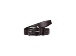 Lloyd Pelle Cintura Thin Leather Belt W140 Dark Brown Marrone