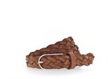 Vanzetti Pelle Cintura Braided Women's Belt W85 Cognac Terracotta