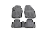 Tappetini Auto In Gomma Novline Ford S-Max 2006-2015 (Fissaggio Ovale, Distanza Di Fissaggio 25,5 Cm)