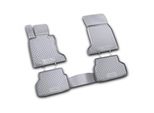 Element Tappetini In Gomma 3D Per Bmw Serie 5, 2002-2009, 4 Pezzi.