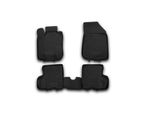 Element Tappetini In Gomma 3D Per Renault Duster, 2011-2015, 4 Pezzi.