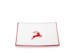 Ceramica Gmundner Cervo Rosso Rubino, Piatto Da Pranzo Trend (26X26 Cm)