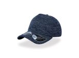 Cappello In Maglia A 5 Pannelli - Chiusura In Pvc - Colore: Navy/Grey - Taglia: Unica