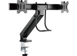 Logilinkbp0102 Braccio Per Doppio Monitor Tft/Lcd Logilink, Con Maniglia, Nero