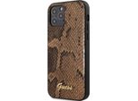 Guess Guhcp12Lpusnsmlbr Iphone 12 Promax 6,7 BrąZowy/Brown Custodia Rigida Script Python Collection