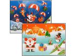 1 X Puzzle Natalizio In Legno, 30X2X23Cm, 1 Di 2 Motivi Diversi
