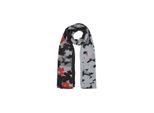 S.Oliver Sciarpa Scarf Black Placed Print Nero Multicolore