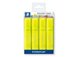 Staedtler 364-1P WP4 Staedtler Evidenziatore Textsurfer Clas 4 Pezzi Giallo