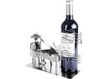 Brubaker Portabottiglie Da Vino Pianista Con Pianoforte A Coda - Portabottiglie Da Pianista In Metallo Con Biglietto D'auguri Per Regalo Vino