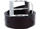 Mustang Pelle Cintura Classic Men's Belt W80 Dark Brown Marrone