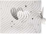 Album A Spirale Goldbuch Guest Silver Hearts 29X23 Cm 50 Pagine Bianche