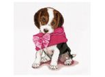 Thea Gouverneur Kit Punto Croce "Puppy Love Aida"", 31X30Cm"