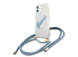 Guess Guhcp12Scrtvsbl Iphone 12 Mini 5.4 Blu/Blu Custodia Rigida Script Vintage