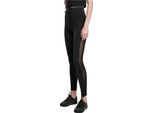 Urban Classics - Leggings Da Donna In Pizzo A Righe Nero - 5XL