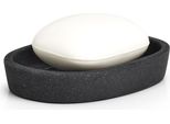 Zeller Portasapone Dark Stone Wht 11,70X2,10X8,30 Cm Nero