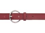 Vanzetti Pelle Cintura Cintura In Vita 25Mm Leather Belt W90 Red Rosso